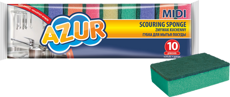 Gąbka do mycia naczyń Zmywak kuchenny YORK MIDI opakowanie 10 szt