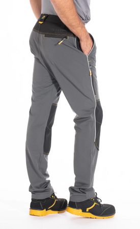 Spodnie robocze lekkie elastyczne RICA LEVIS WOGTEC szare