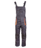 Spodnie robocze ogrodniczki ocieplane na szelkach BRIXTON PRACTICAL grafitowe