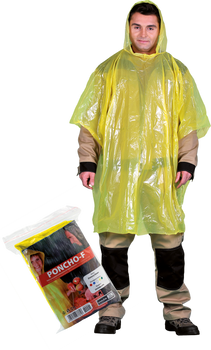 Peleryna przeciwdeszczowa PONCHO-F żółta