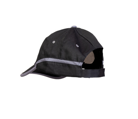Czapka z daszkiem robocza zapięcie na rzep BASEBALL czarno-stalowa