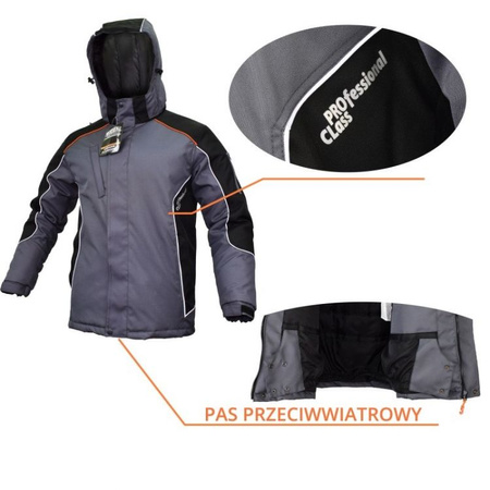 Kurtka robocza ocieplana zimowa długa PROFESSIONAL WINLONG