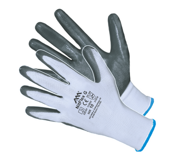Rękawice robocze ochronne powlekane nitrylem NitFlex G kat.2