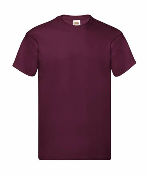 Koszulka robocza t-shirt BHP bluzka z krótkim rękawem uniwersalna wiśniowa Fruit of the Loom Original T