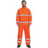 Kurtka przeciwdeszczowa wodoodporna odblaskowa z kaptuerm GORDON pomarańczowa fluo