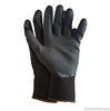 Rękawice nylonowe robocze uniwersalne ochronne powlekane lateksem ochrona dłoni Reis RNYLA B czarne