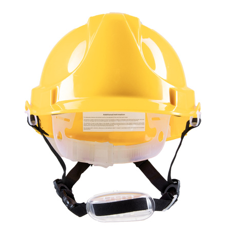 Kask ochronny hełm przemysłowy czteropunktowy podbródek ABS YS-4