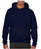 Bluza robocza sportowa z kapturem kangurek GILDAN HEAVY Blend ze ściągaczami granatowa