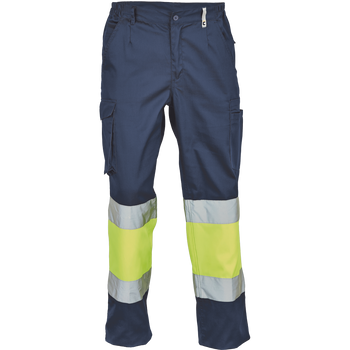Spodnie robocze z odblaskiem granatowo/żółty HV CERVA BILBAO