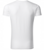 T-shirt MALFINI slim fit V neck koszulka bawełna biała 146
