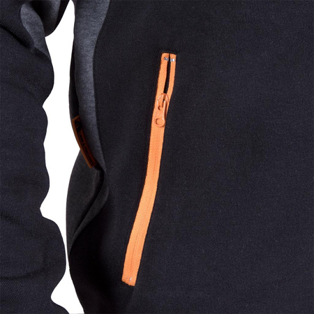 Bluza dresowa rozpinana z kapturem L. HOLLMAN SCOTER