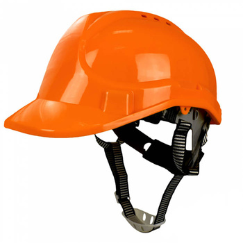 Kask ochronny hełm roboczy bezpieczeństwo pracy ochrona głowy Art.Mas WALTER Vent pomarańczowy