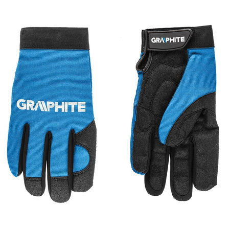 Rękawice robocze ochronne ze skóry syntetycznej GRAPHITE roz. 10