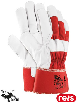 Rękawice ochronne wykonane ze skóry koziej Top Gekon RHIPPER