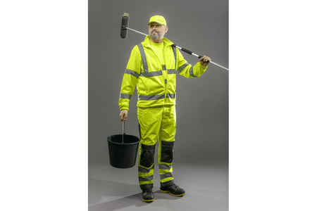 Bluza robocza polarowa ostrzegawcza HOGERT ALAND żółta