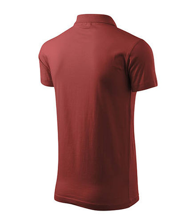 Koszulka Polo męska | Single J. bordo