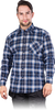 Koszula flanelowa w kratę, 100 % bawełna na guziki KF-GN
