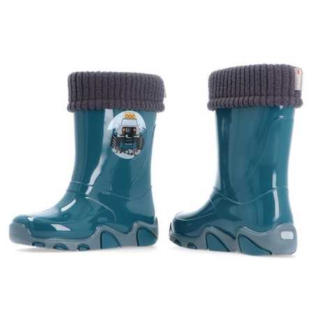 Kalosze dziecięce ocieplane deszczowe śniegowe wodoodporne PVC Demar STORMER LUX 0402C
