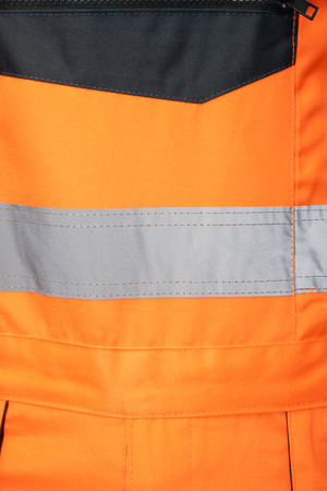 Spodnie robocze ogrodniczki odblask BRIXTON FLASH żółte