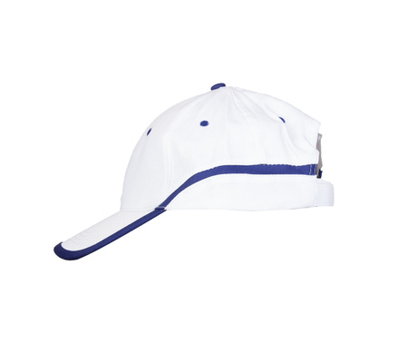 Czapka z daszkiem robocza zapięcie na rzep BASEBALL biało-granatowa