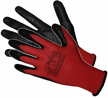 ART MAS rękawice nitrylowe REDNIT kat. 2 czerowno-czarne