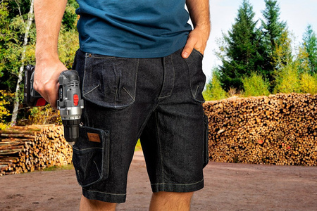 Krótkie spodenki robocze NEO denim 81-279