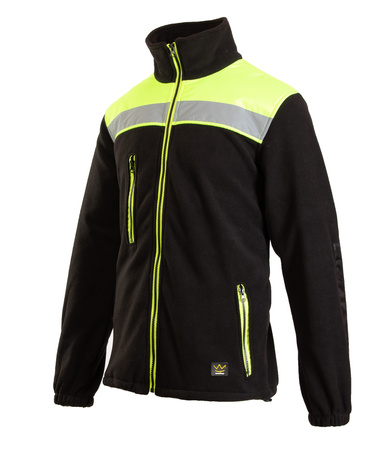 Polar roboczy bluza polarowa ostrzegawcza czarna SEVEN KINGS RIVAL OARP