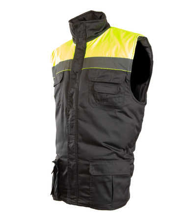 Bezrękawnik roboczy kamizelka ocieplana z odblaskiem BRASS VISION