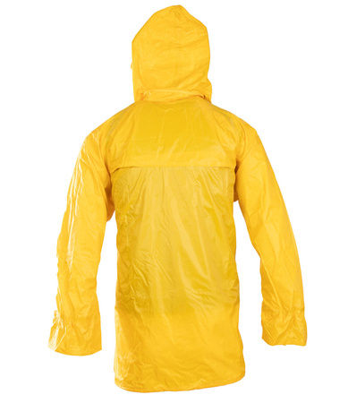 Kurtka nylonowa przeciwdeszczowa wodoodporna z kapturem żółta Polstar GROSVENOR D214