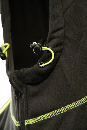 Bluza dresowa polarowa ocieplana ochronna robocza z kapturem ostrzegawcza odblaskowa ze ściągaczem polar BENEFIT RIVAL OARB