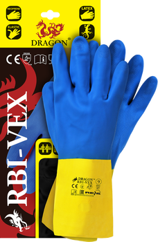 Rękawice ochronne wykonane z latexu i kauczuku RBI-VEX