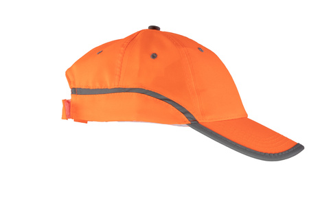 Czapka robocza odblaskowa z daszkiem regulowana baseballowa pomarańczowa Polstar BRIXTON FLASH CFBA