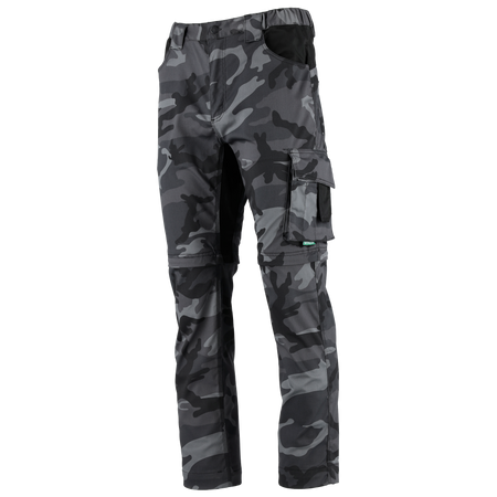 Spodnie robocze bojówki moro STALCO 2w1 odpinane nogawki S-421