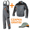 Zestaw Art.Mas PROFESSIONAL GREY Ubranie robocze - Kurtka robocza i Ogrodniczki robocze + czapka Gratis!