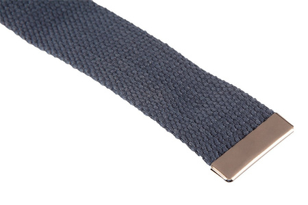 Pasek do spodni parciany z metalową klamrą regulowany 130 cm NEO