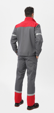Spodnie pas antystatyczne z odblaskiem PIORUN szare