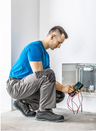 Spodnie robocze do pasa 100% bawełna jasnoszare HOGERT KALMIT