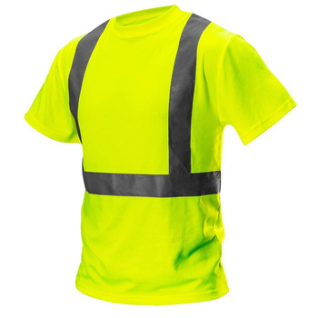 Koszulka odblaskowa T-shirt ostrzegawczy bluzka z pasami odblaskowymi żółty Neo Tools 81-732