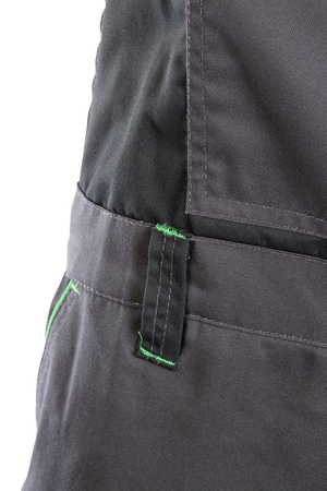 Ogrodniczki spodnie na szelkach męskie wytrzymałe podwójne szwy ONYX