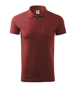 Koszulka Polo męska | Single J. bordo