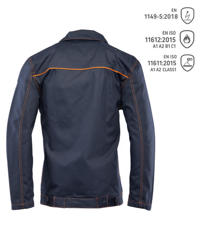 Bluza robocza dla spawaczy, antystatyczna, PROFFLAM ANTYSTATIC