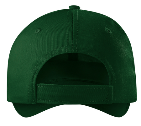 Czapka bawełniana z daszkiem SUNSHINE zieleń butelkowa