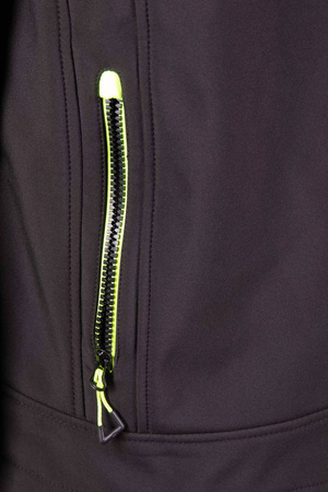 Kurtka ostrzegawcza odblaskowa softshell odpinany kaptur Benefit RIVAL OARS