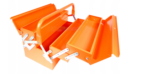 Narzędziowa skrzynka GSKRZYMET żelazna pomarańczowa