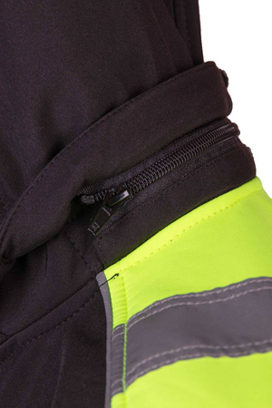 Kurtka ostrzegawcza odblaskowa softshell odpinany kaptur Benefit RIVAL OARS