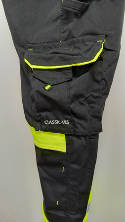Spodnie robocze z odblaskiem ochronne ogrodniczki CLASSIC-VIS