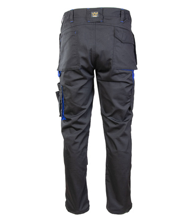 Spodnie robocze do pasa z kontrastową lamówką | Topaz