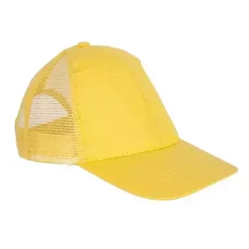 Czapka z daszkiem z siatki regulowana baseballowa siatkowa ochronna czapeczka robocza siatkowana Reis CZMESH żółta