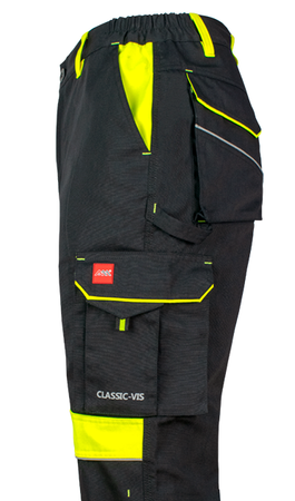 Spodnie robocze z odblaskiem ochronne do pasa CLASSIC-VIS
