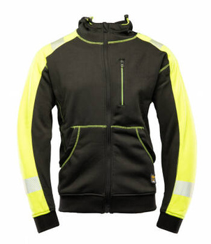 Bluza dresowa polarowa ocieplana ochronna robocza z kapturem ostrzegawcza odblaskowa ze ściągaczem polar SEVEN KINGS RIVAL